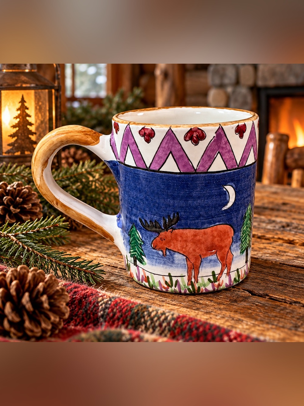 Mesa International Handcrafted Moose Mug Made in Peru
